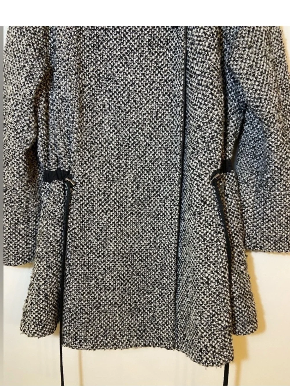 Free People Satellite Swing Women's Hooded Tweed Coat Size Small oversized boho